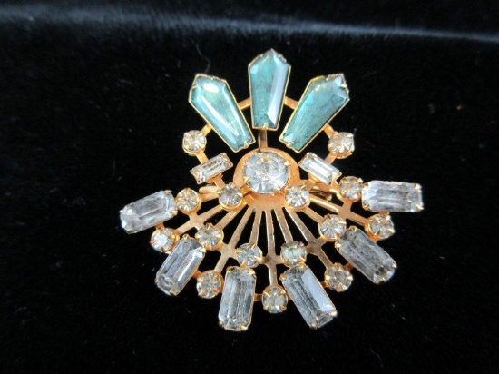 Antique Rhinestone Broach