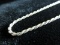 Necklace: Sterling Silver Rope Style