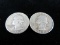 1947 and 1960 Silver Quarter Dollars