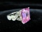 AN .925 Silver Pink Stone Ring