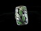 Green Inlay Stone Sterling Silver Ring