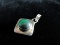 Pendant: Natural Stone Sterling Silver