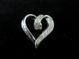 Heart Themed Pendant: .925 Silver