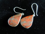 Earrings: Sterling Silver Natural Stone