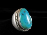 SM Sterling Silver Turquoise Stone Ring