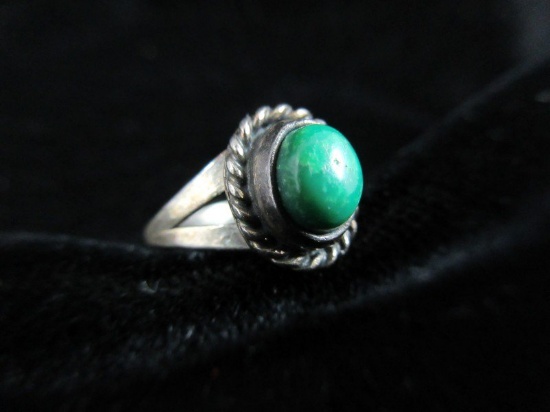 Vintage Natural Stone Sterling Silver Ring