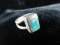 Vintage Turquoise Stone Sterling Silver Ring