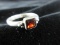 Garnet Gemstone Sterling Silver Ring