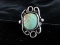 Vintage Turquoise Stone Sterling Silver Ring