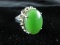 Natural Large Jade Stone Ring