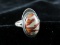 Vintage Natural Stone Sterling Silver Ring