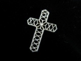 1.75” Sterling Silver Cross Pendant
