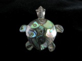 Sterling Silver Turtle Shell Sterling SIlver Pendant