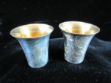 Old Sterling Silver Cups