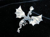 Sterling Silver Dragon Pendant