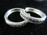 1” Sterling Silver Earrings