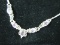 Vintage Amethyst Gemstone Sterling Silver Necklace. Needs Latch