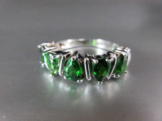 Green Gemstone .925 Silver Ring