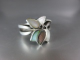 Mother OF Pearl Inlay Sterling Silver Ring