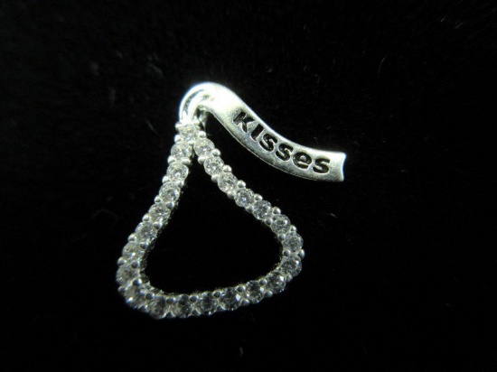 Sterling Silver Kiss Charm