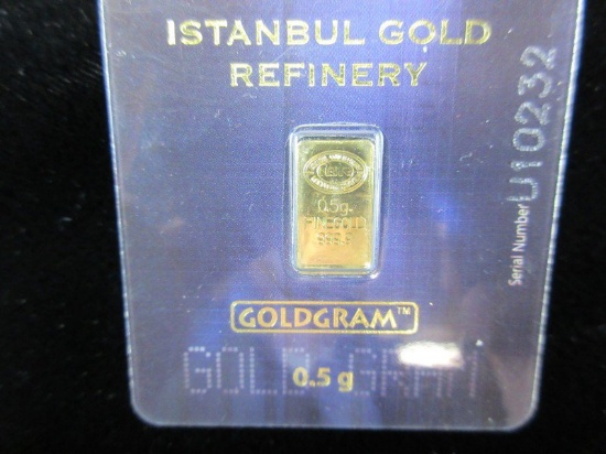 .05 G 999.9 Fine Gold