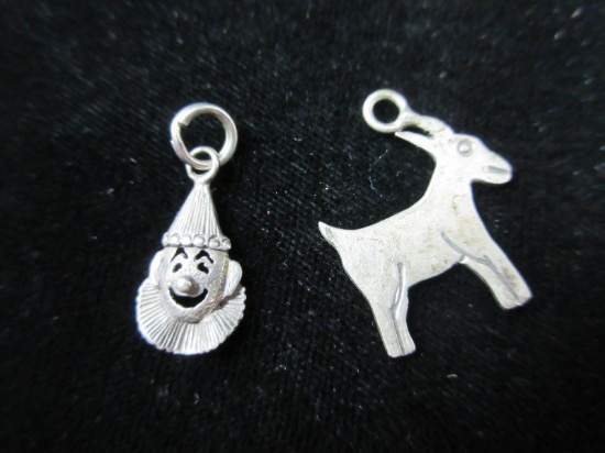 Lot of two Sterling Silver Charms as Shown