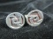 Old Mexico Sterling Silver Signed Cuff Links