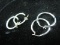 Sterling Silver Hoop Earring Lot of Two