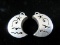 Old Vintage Mexico Sterling Silver Themed Earrings