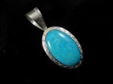 Natural Stone Sterling Silver pendant