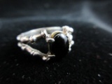 Ring: Black Stone Sterling Silver