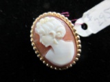 Antique Gold Filled Cameo Pendant or Pin
