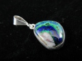 Natural Stone Sterling Silver pendant