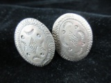 Native American Sterling Silver Dangle Earrings Antique