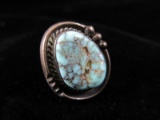 Spider Turquoise Stone Sterling Silver Vintage Ring