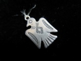 Native American Sterling Silver Bird Dangle