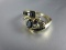 10K Gold Sapphire Gemstone Ring