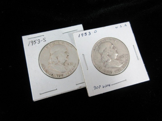 1953 Half Dollar Lot of Two