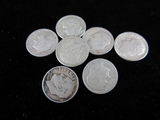 Silver Dime Lot As Shown