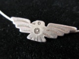 Vintage Sterling Silver Bird Necklace