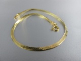 14K Yellow Gold Herringbone Bracelet