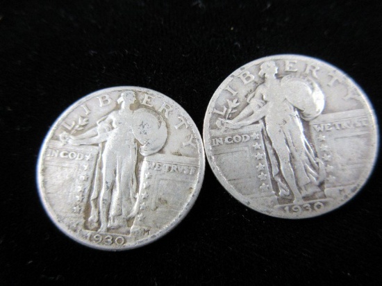 1930 Quarter Dollar Lot of Two