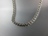 24” Sterling Silver Heavy Necklace