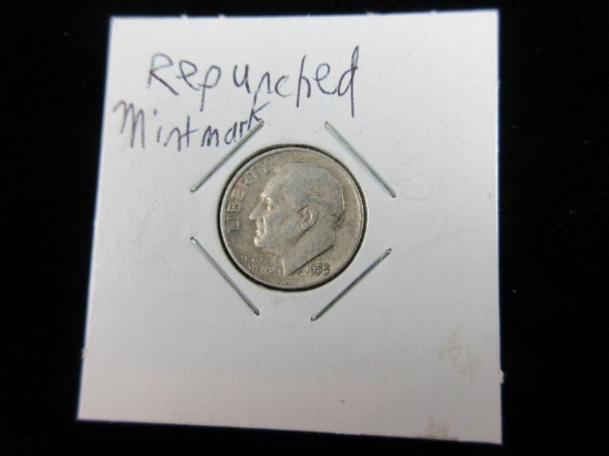 Repunched Mint Mark Silver Dime