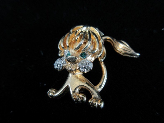 Vintage Rhinestone Critter Pin