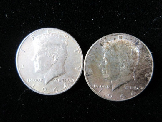 Silver Half Dollar Lot of Two 1964’s