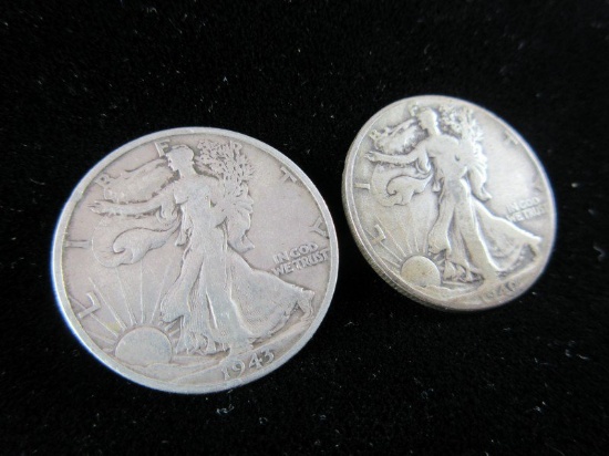 Silver Half Dollar Lot of Two 1943 -40