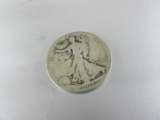 1918 S Silver Half Dollar