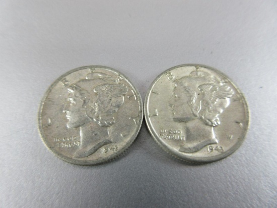 1943 Mercury Dime lot of Two