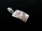 Opal Inlay Sterling Silver Pendant